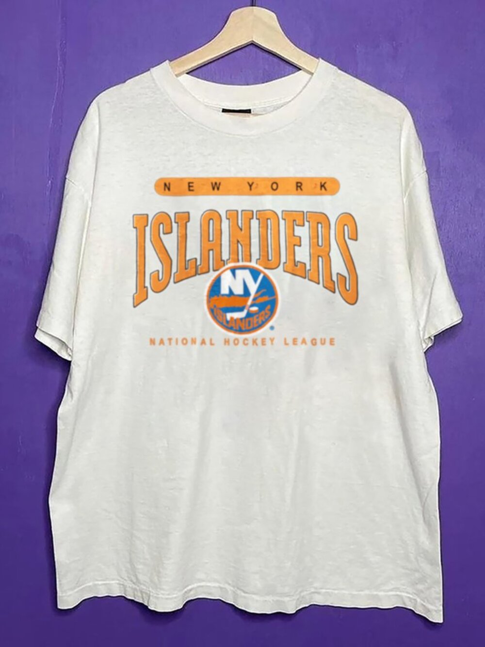Vintage New York Islanders Logo NHL Shirt, Retro New York Ice Hockey Shirt Tee